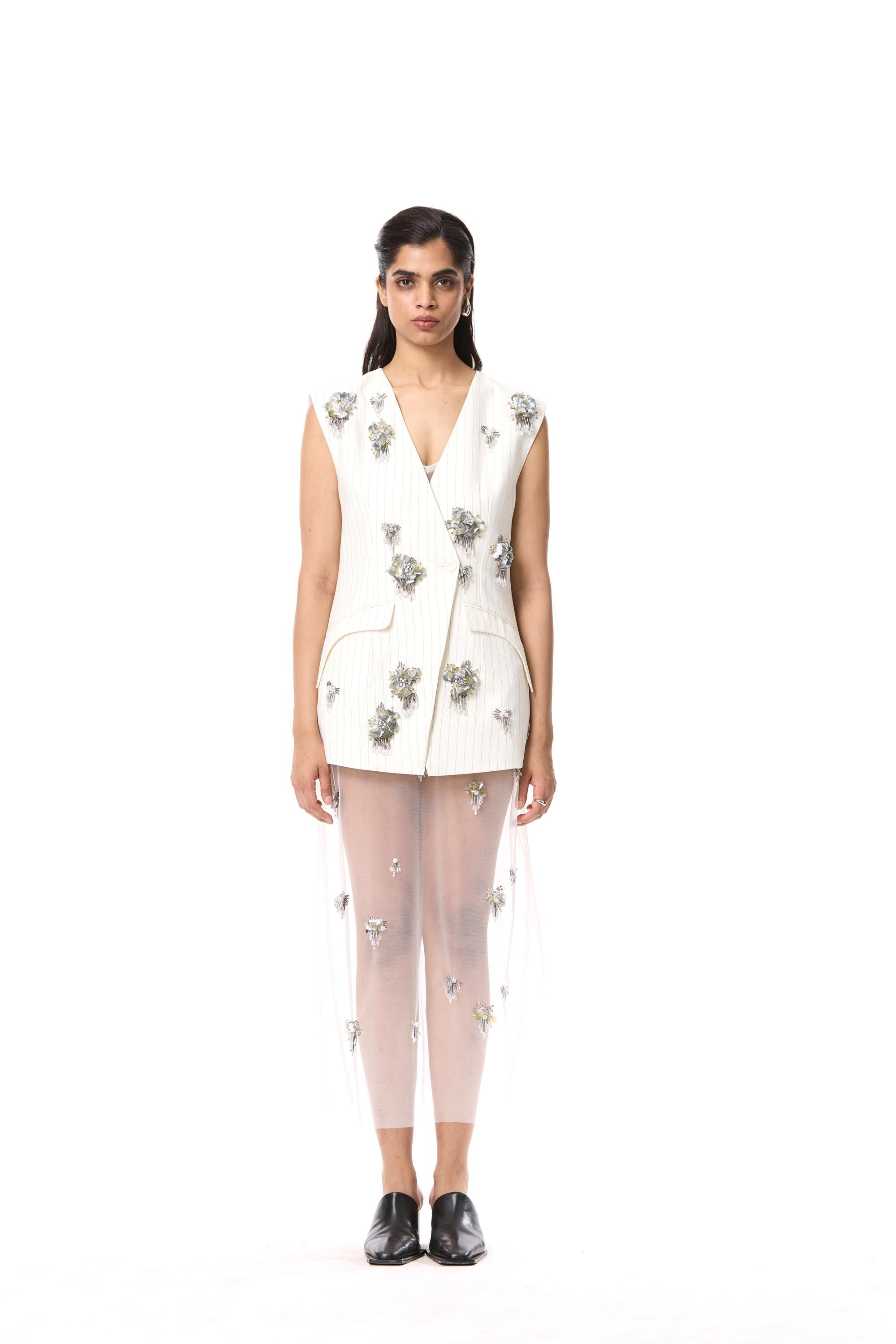 'VELNYX' EMBELLISHED SLIP DRESS - Kanika Goyal Label