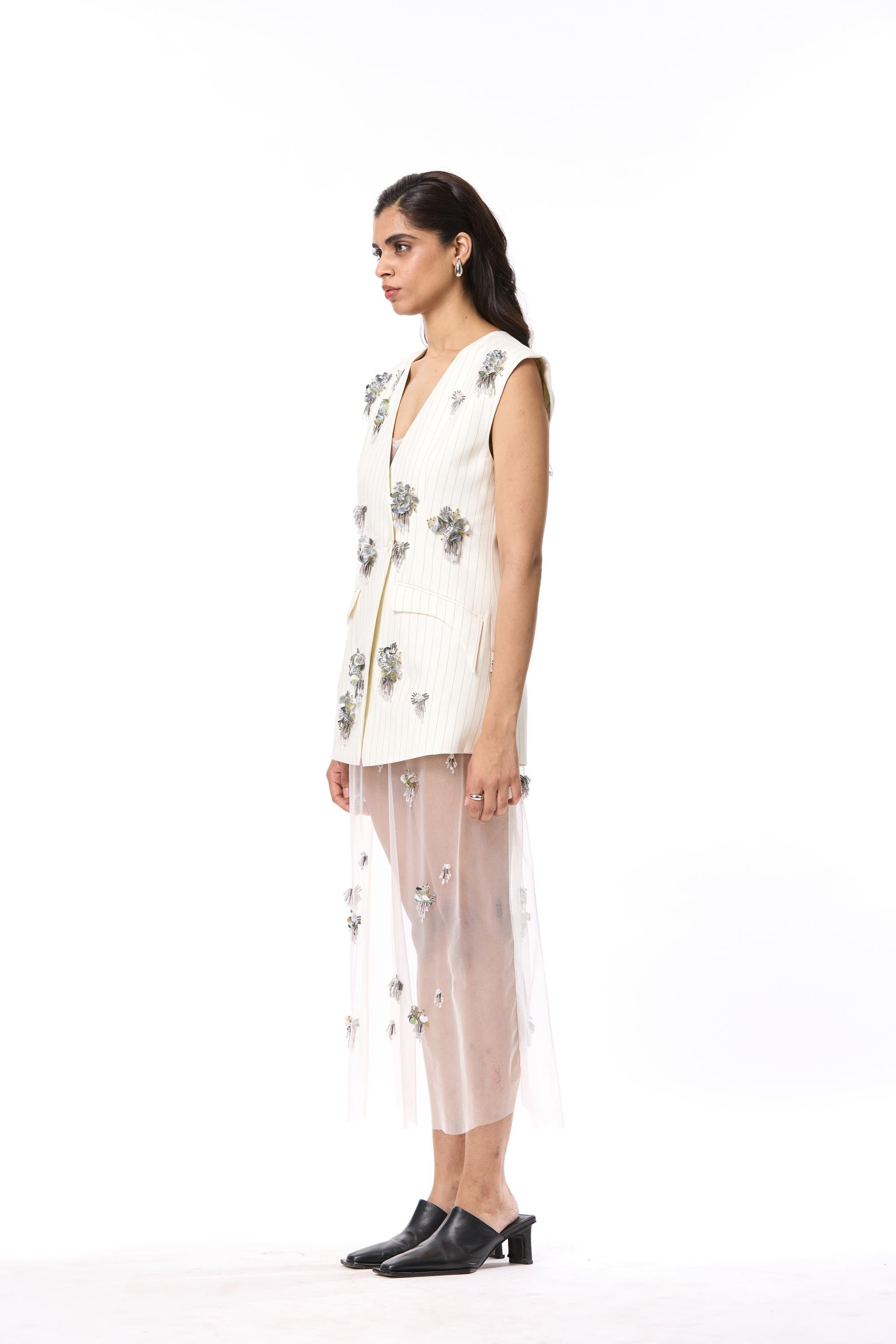 'VELNYX' EMBELLISHED SLIP DRESS - Kanika Goyal Label
