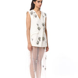 'VELNYX' FITTED EMBELLISHED VEST - Kanika Goyal Label