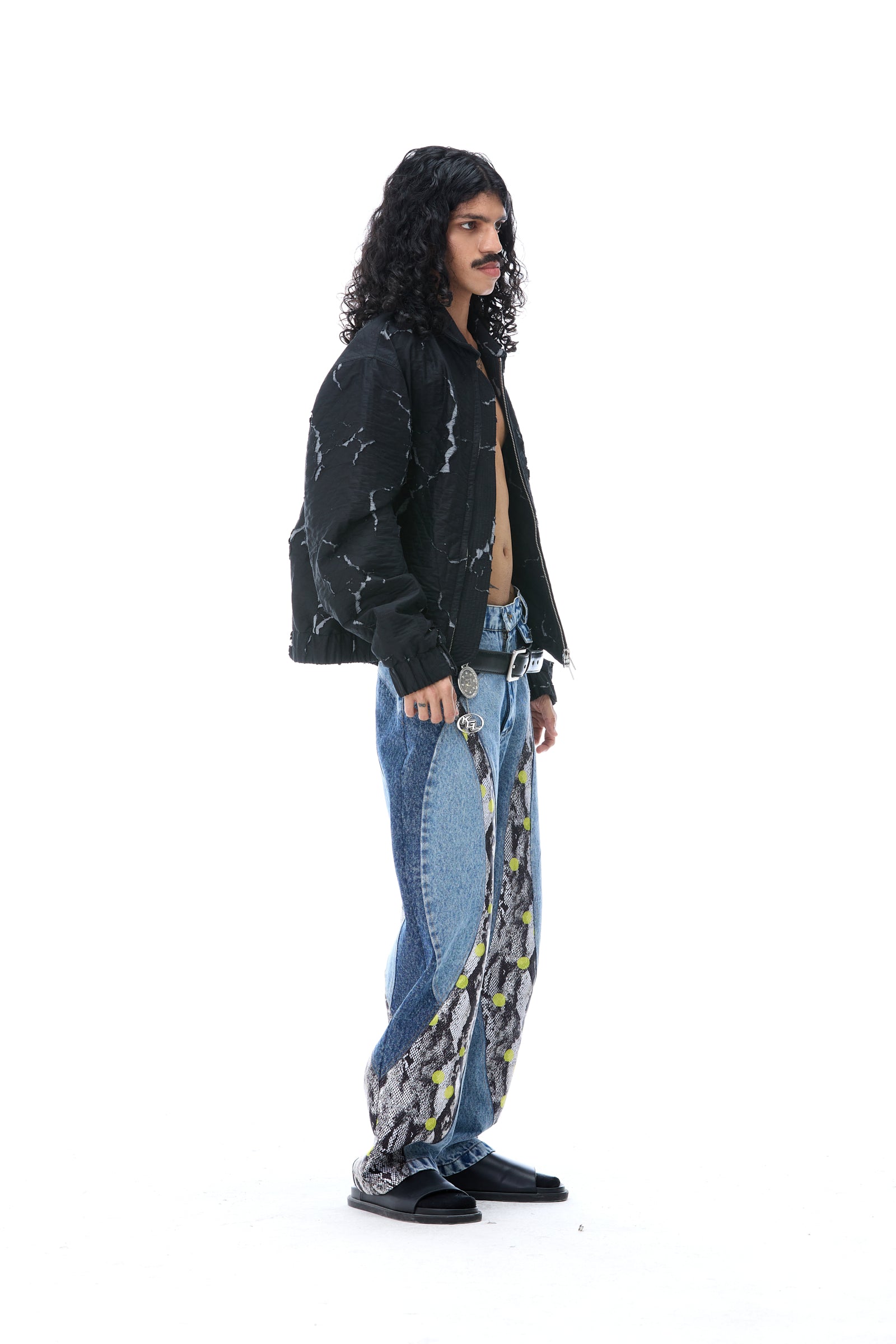 'VIPER' DENIM PANTS - Kanika Goyal Label