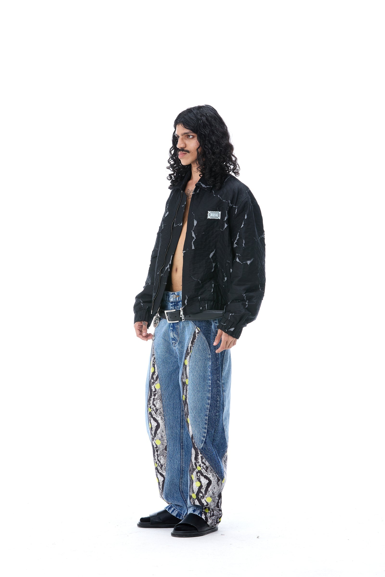 'VIPER' DENIM PANTS - Kanika Goyal Label