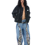 'VIPER' DENIM PANTS - Kanika Goyal Label