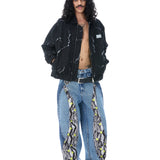 'VIPER' DENIM PANTS - Kanika Goyal Label