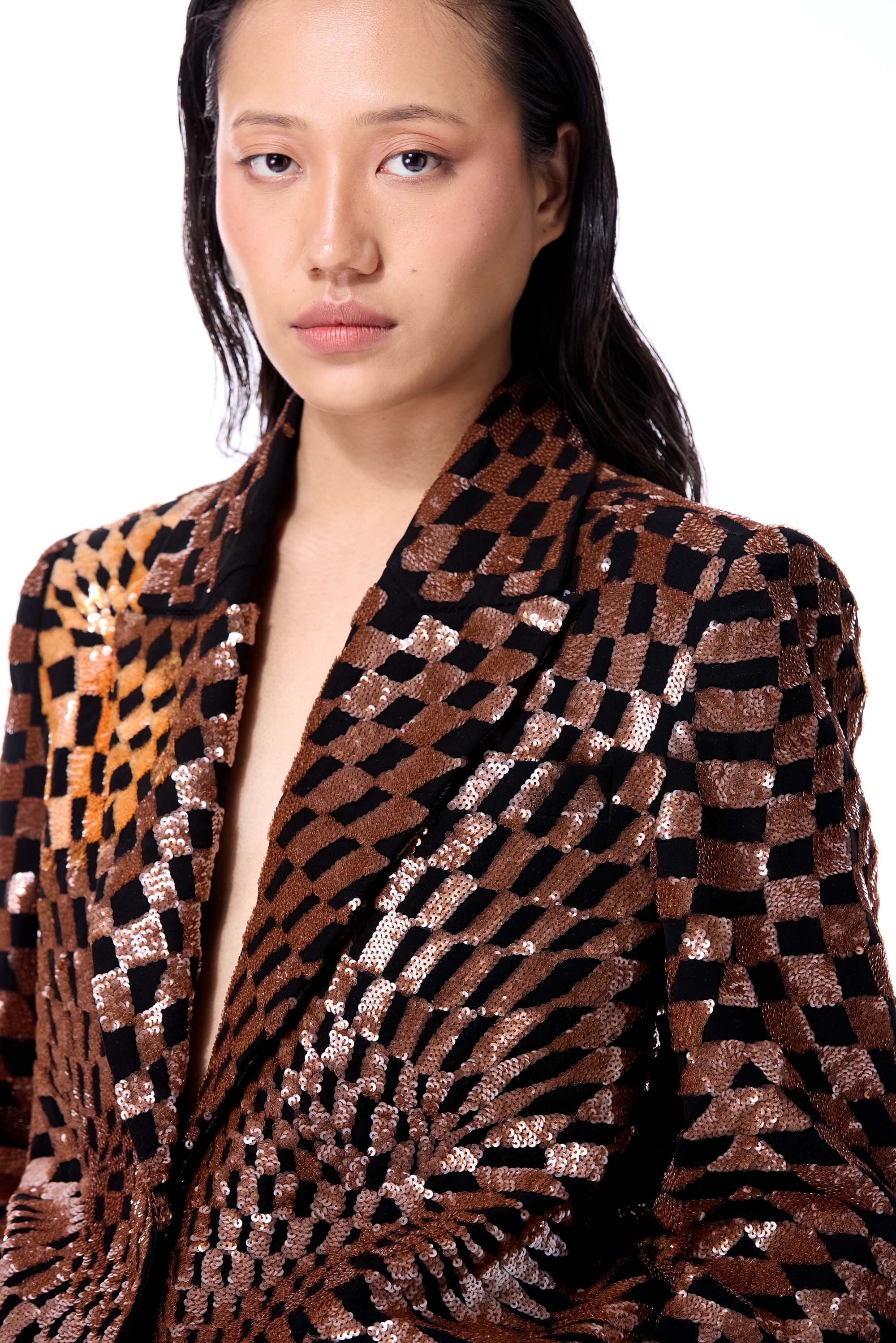 WARPED MATTER EMBELLISHED BLAZER - Kanika Goyal Label