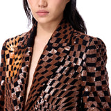 WARPED MATTER EMBELLISHED BLAZER - Kanika Goyal Label