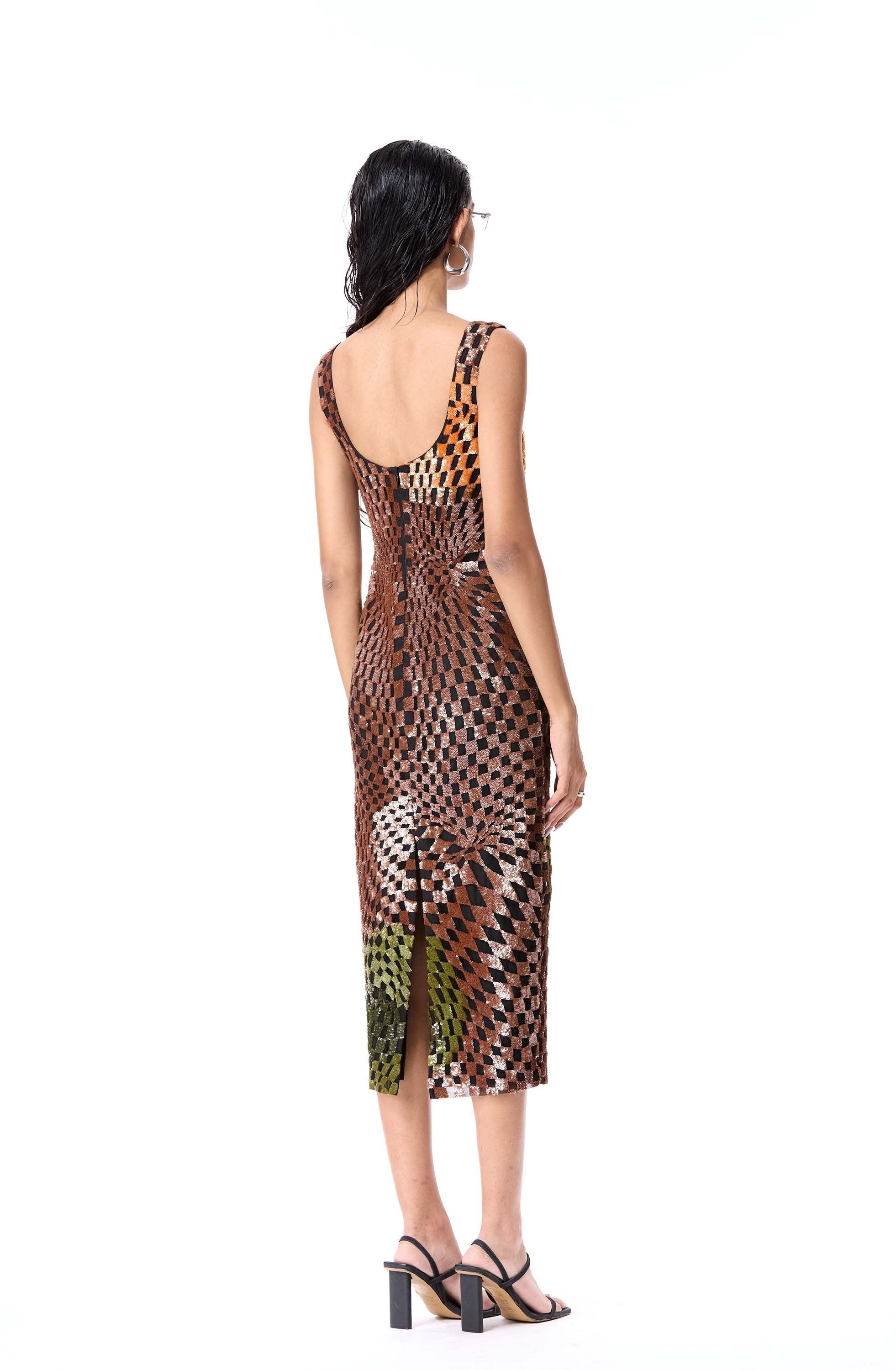WARPED MATTER EMBELLISHED DRESS - Kanika Goyal Label