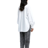 Warped Vine' Denim Appliqué Shirt - Kanika Goyal Label