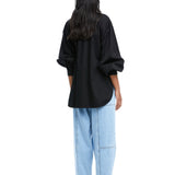 Warped Vine' Denim Appliqué Shirt - Kanika Goyal Label