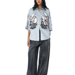 WARPED VINE' Dual Embellished Shirt - Kanika Goyal Label