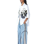 WARPED VINE' Dual Embellished Shirt - Kanika Goyal Label