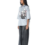 WARPED VINE' Dual Embellished Shirt - Kanika Goyal Label