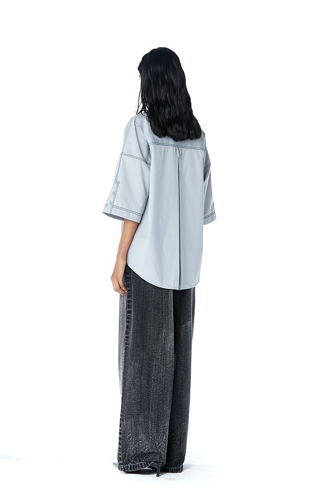 WARPED VINE' Dual Embellished Shirt - Kanika Goyal Label