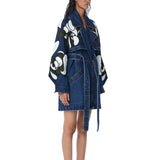 ‘WARPED VINE’ Embellished Trench - Kanika Goyal Label