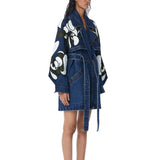 WARPED VINE' Embellished Trench - Kanika Goyal Label
