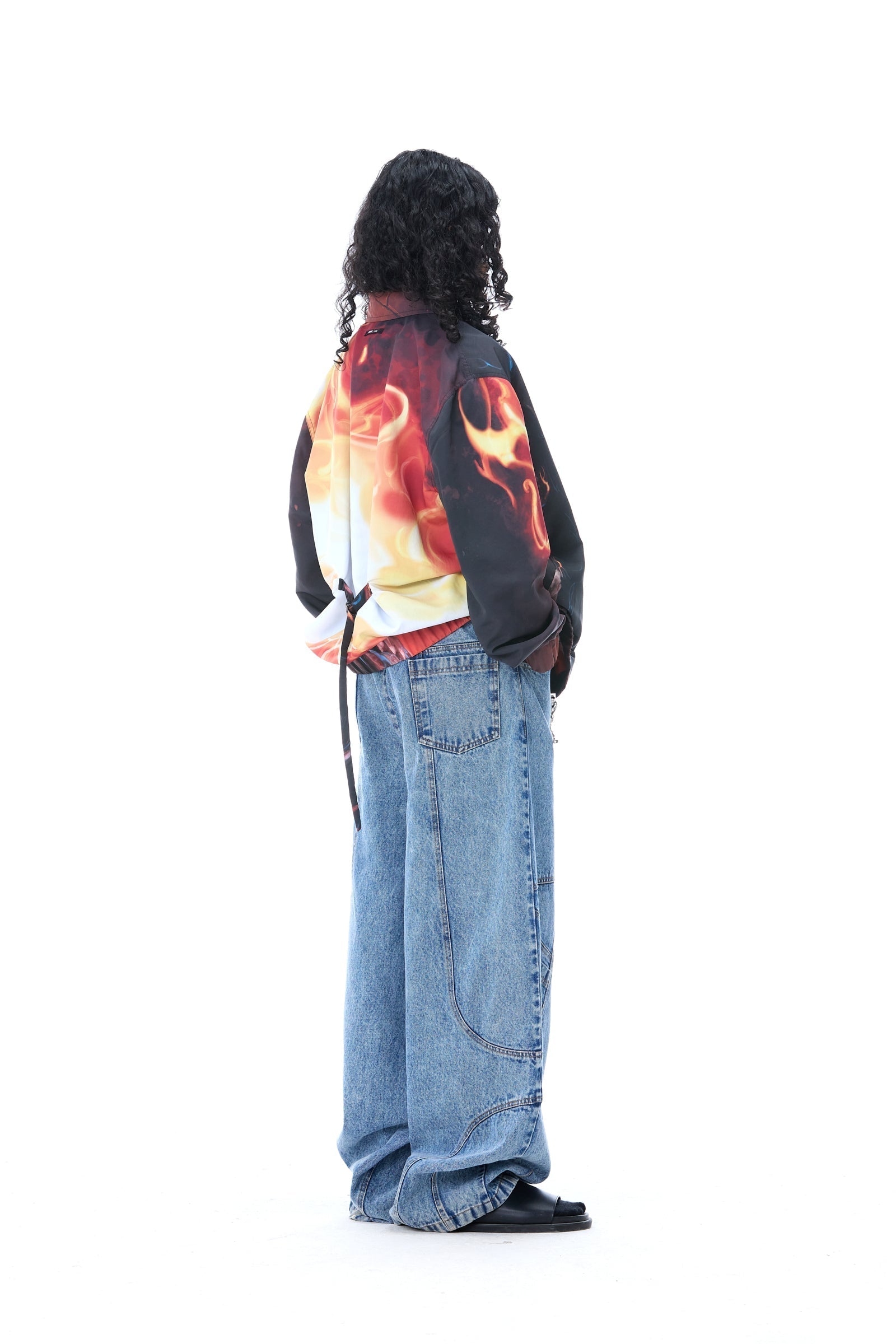 ‘WEAVETRACE’ CROSS OVER DENIM PANTS - Kanika Goyal Label
