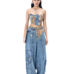 ‘WEAVETRACE’ DENIM TOP - Kanika Goyal Label