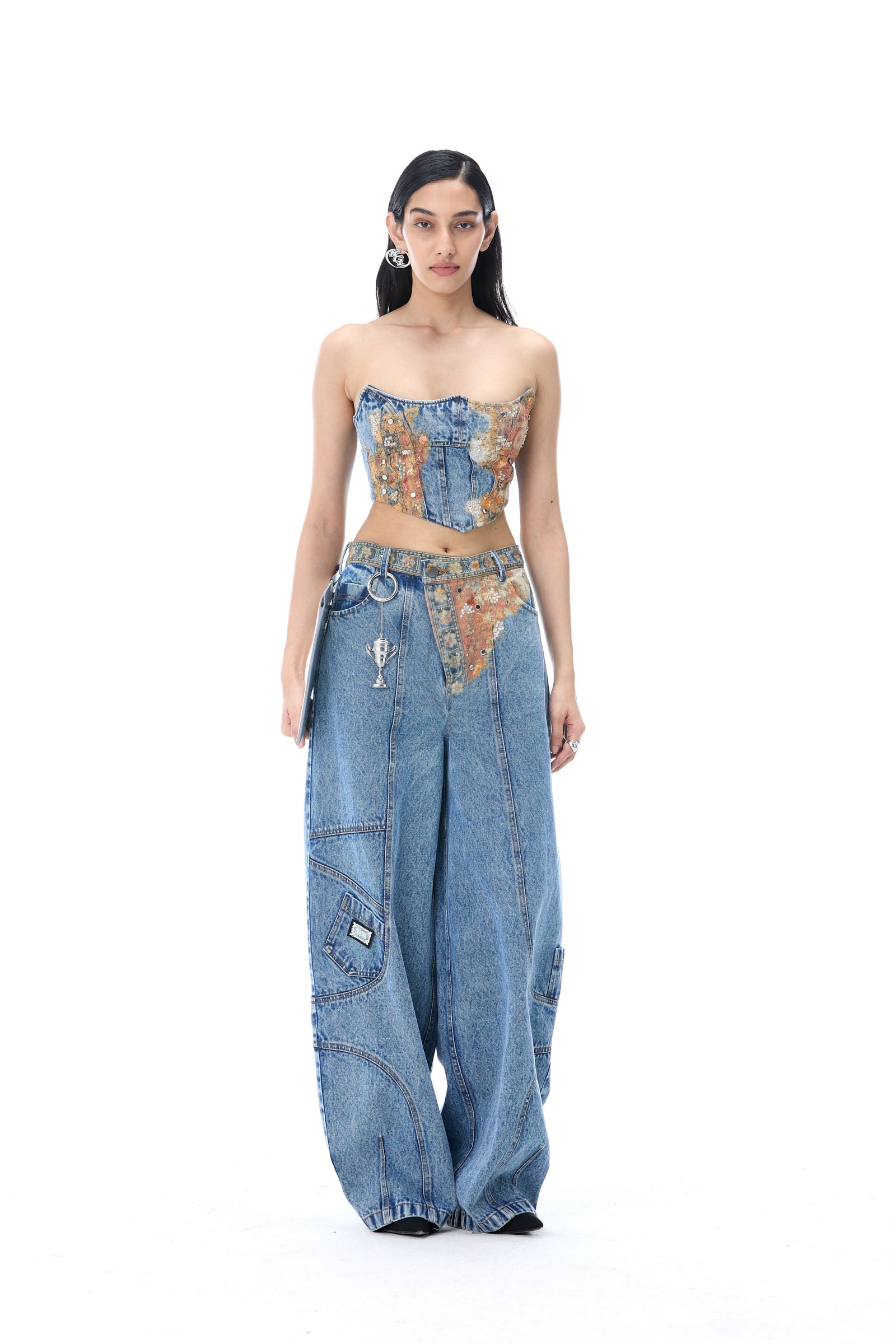 ‘WEAVETRACE’ DENIM TOP - Kanika Goyal Label