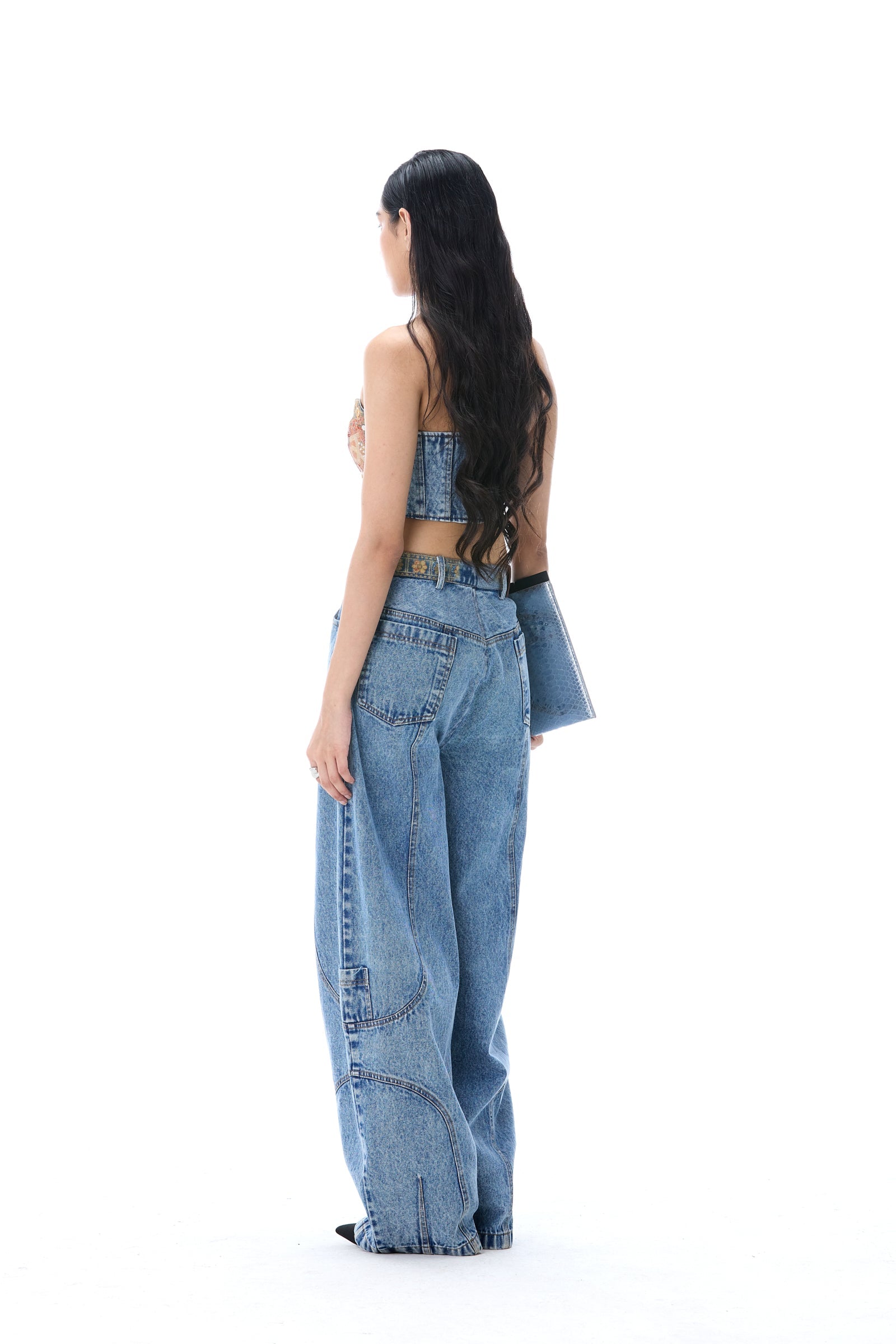 ‘WEAVETRACE’ DENIM TOP - Kanika Goyal Label