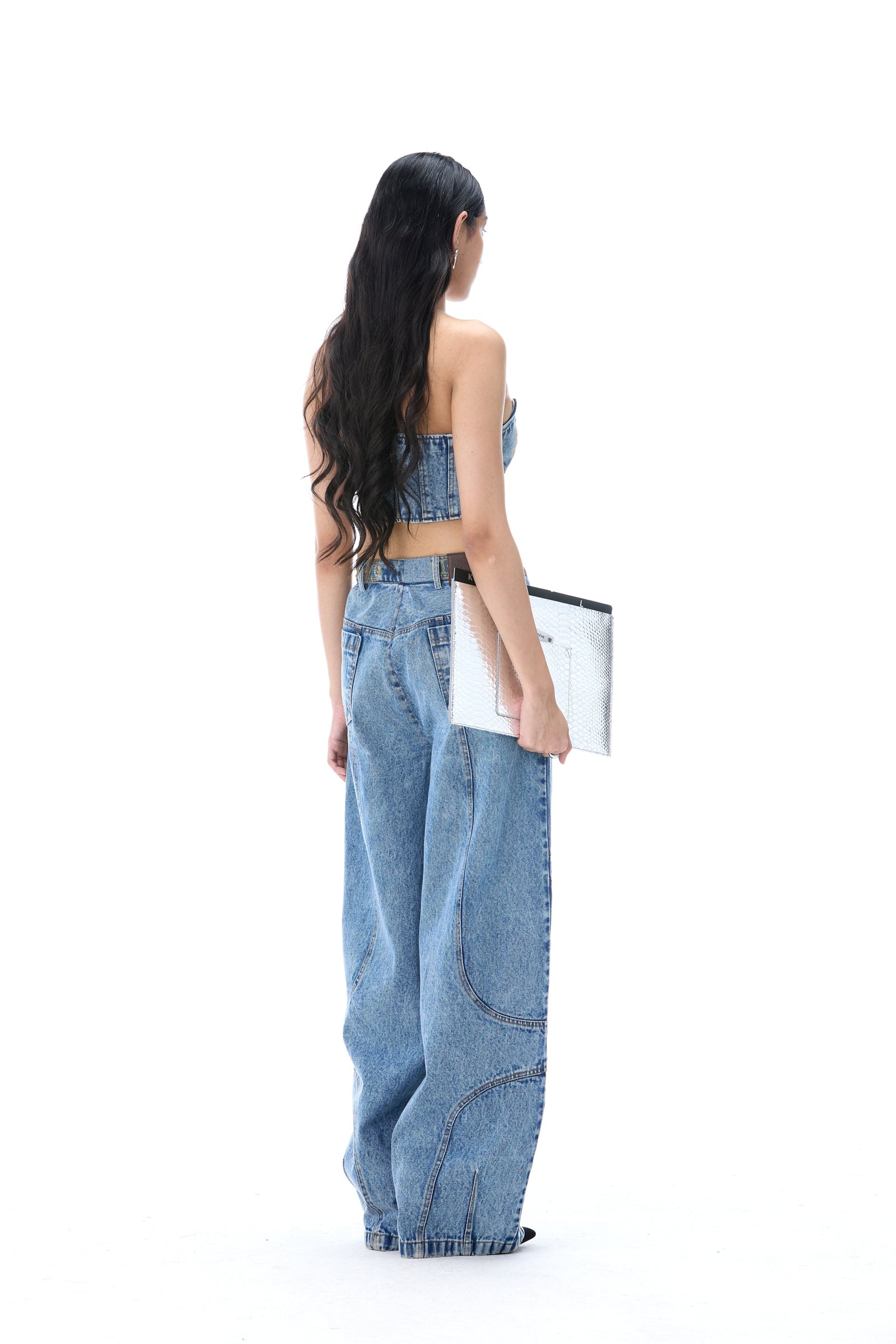 ‘WEAVETRACE’ DENIM TOP - Kanika Goyal Label