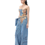 ‘WEAVETRACE’ DENIM TOP - Kanika Goyal Label