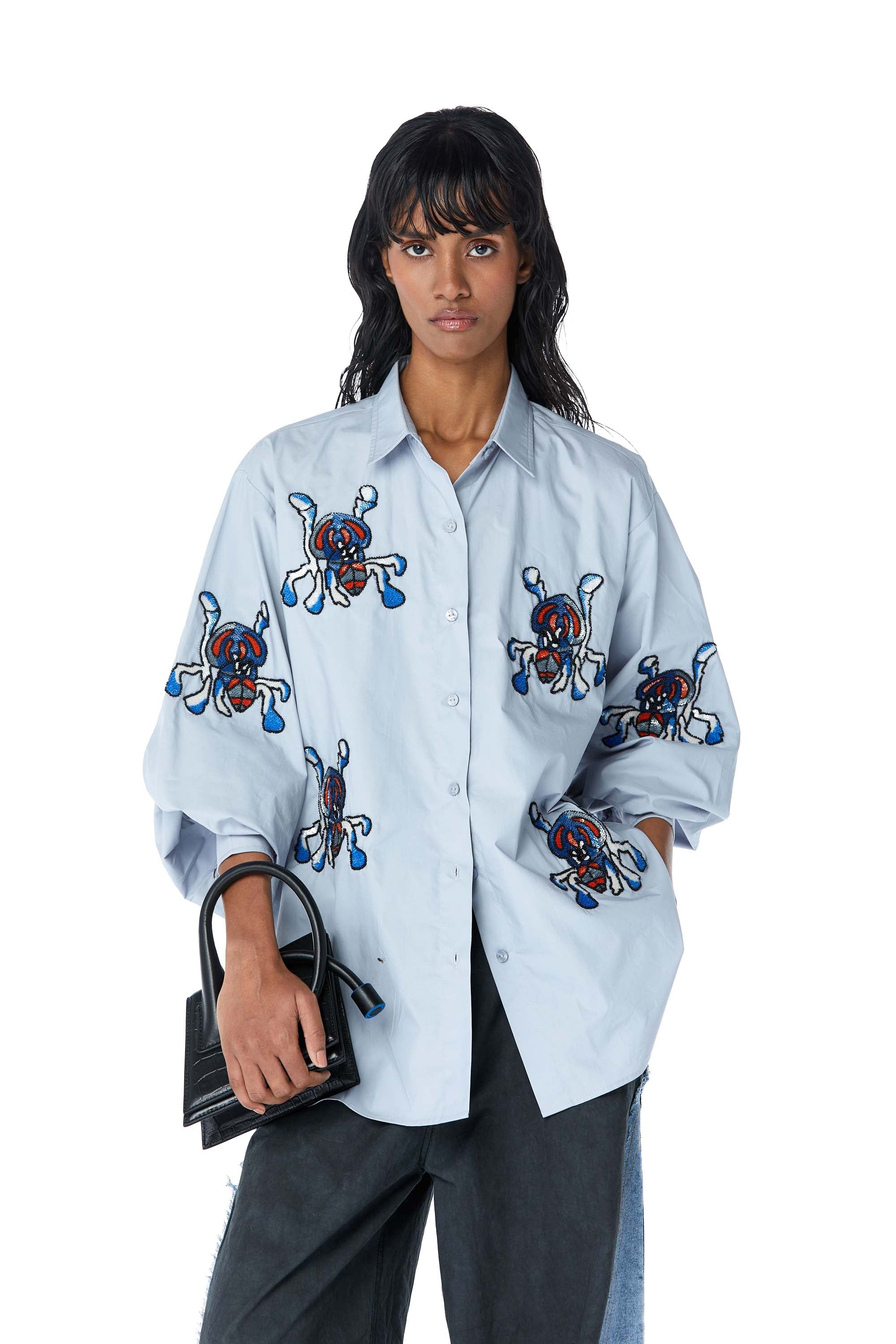 ZANY' Embellished Shirt - Kanika Goyal Label