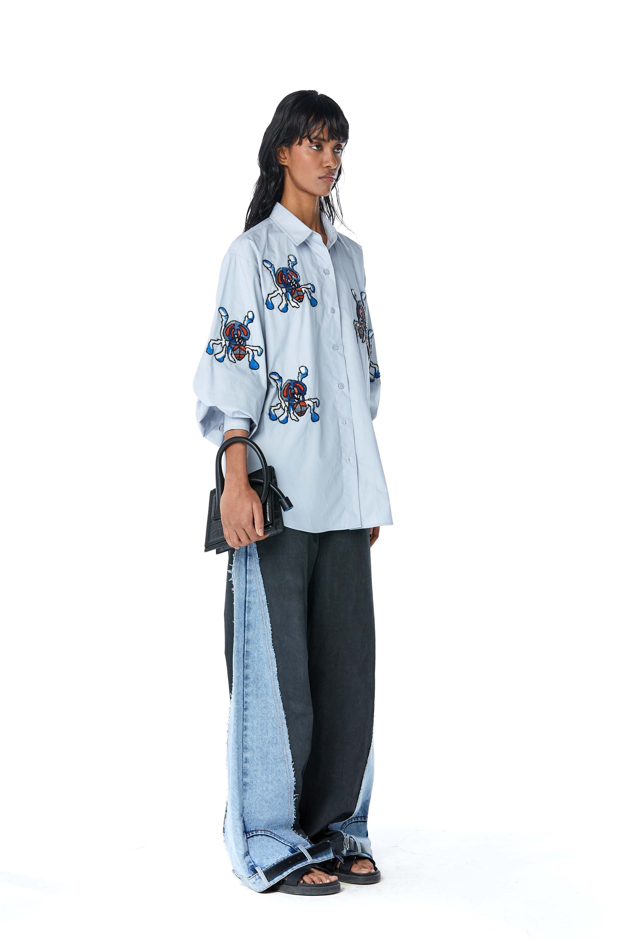 ZANY' Embellished Shirt - Kanika Goyal Label