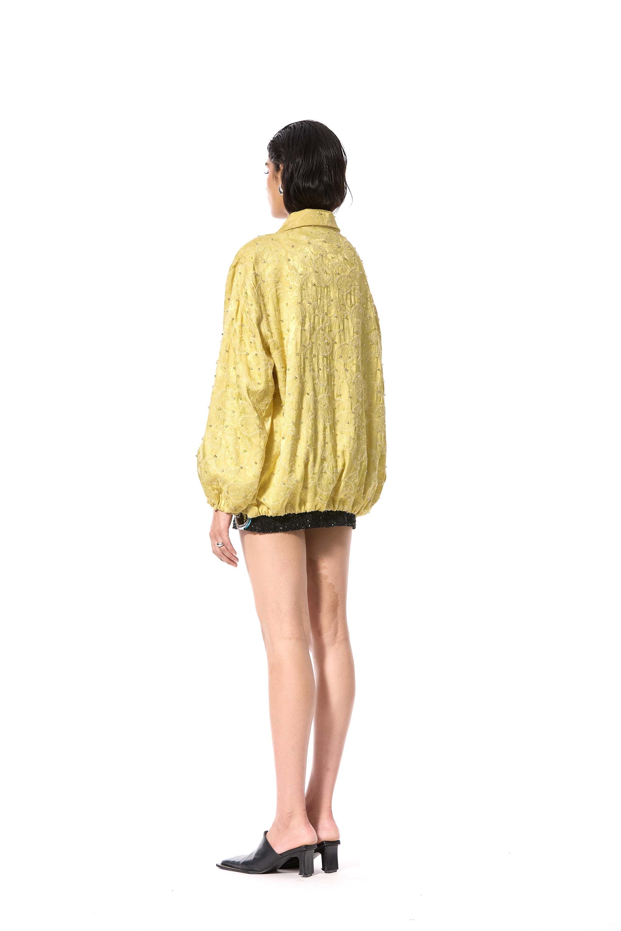 ZELOR' EMBELLISHED BOMBER - Kanika Goyal Label