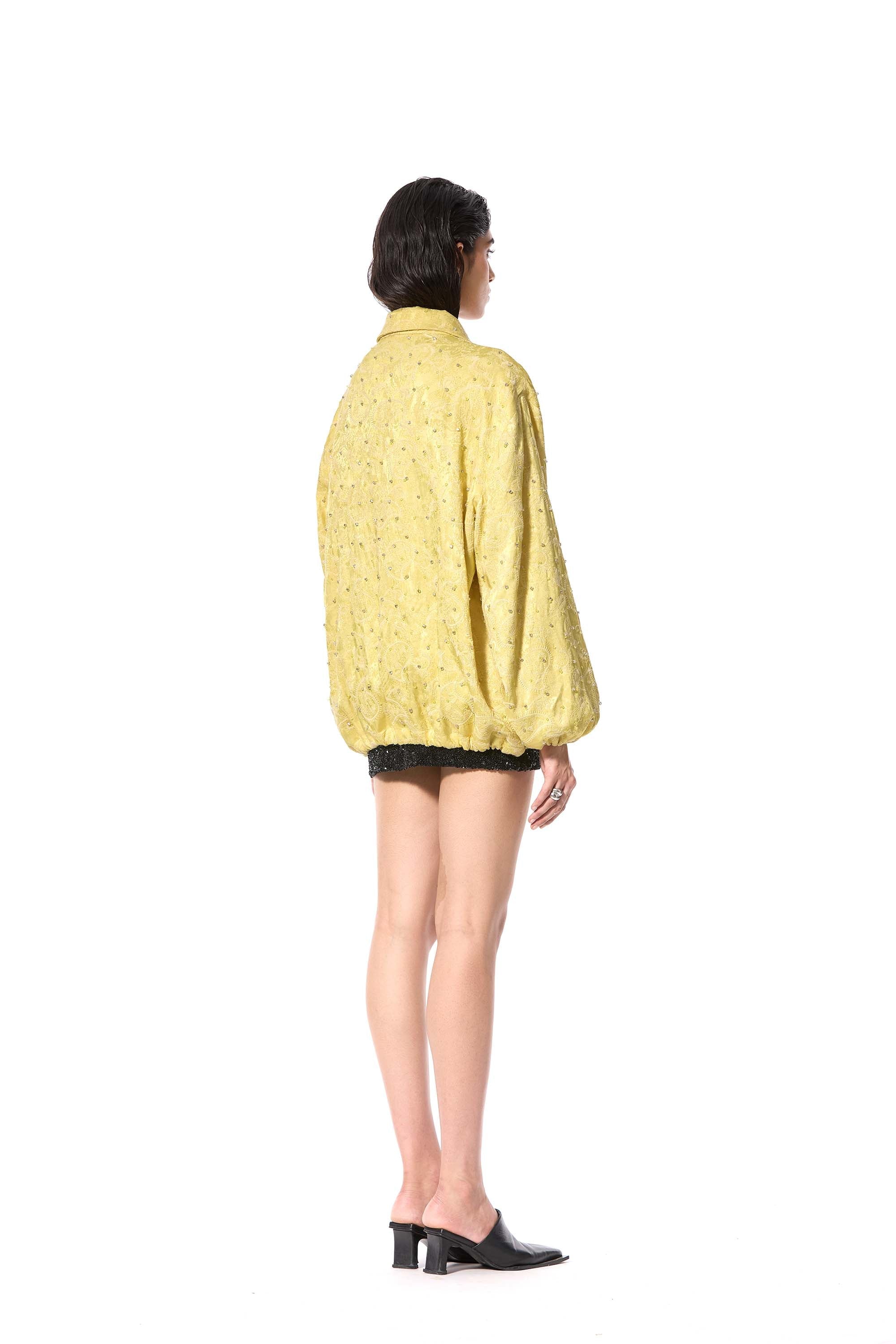 ZELOR' EMBELLISHED BOMBER - Kanika Goyal Label