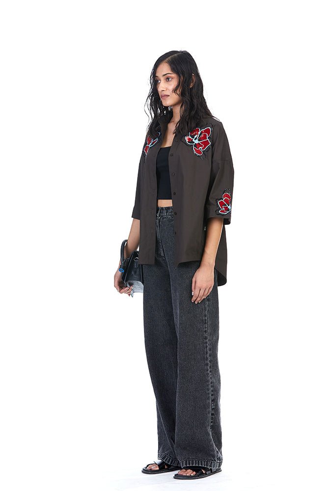 ZEYA' Embellished Shirt - Kanika Goyal Label