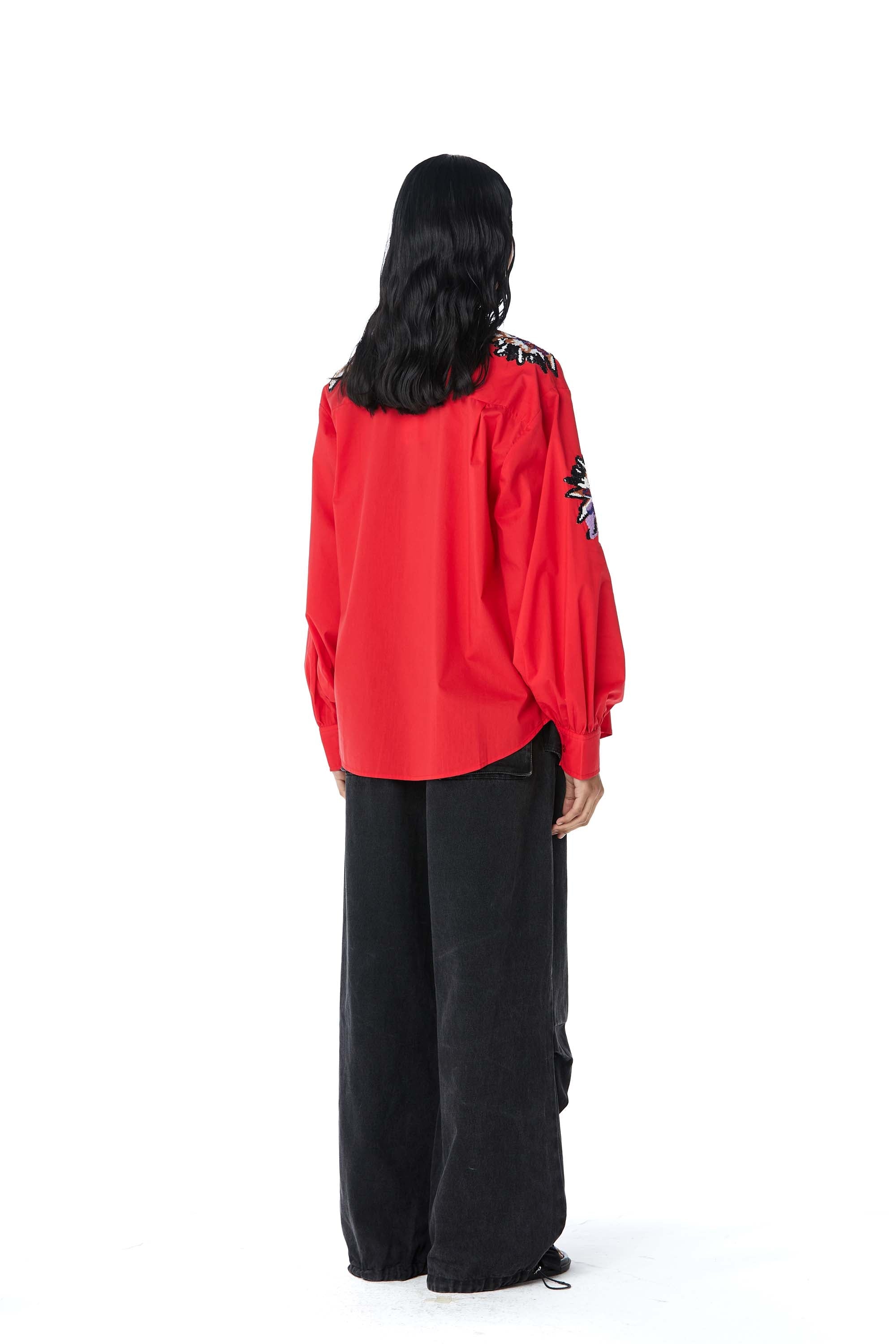 ZINNIA' Embellished Shirt - Kanika Goyal Label