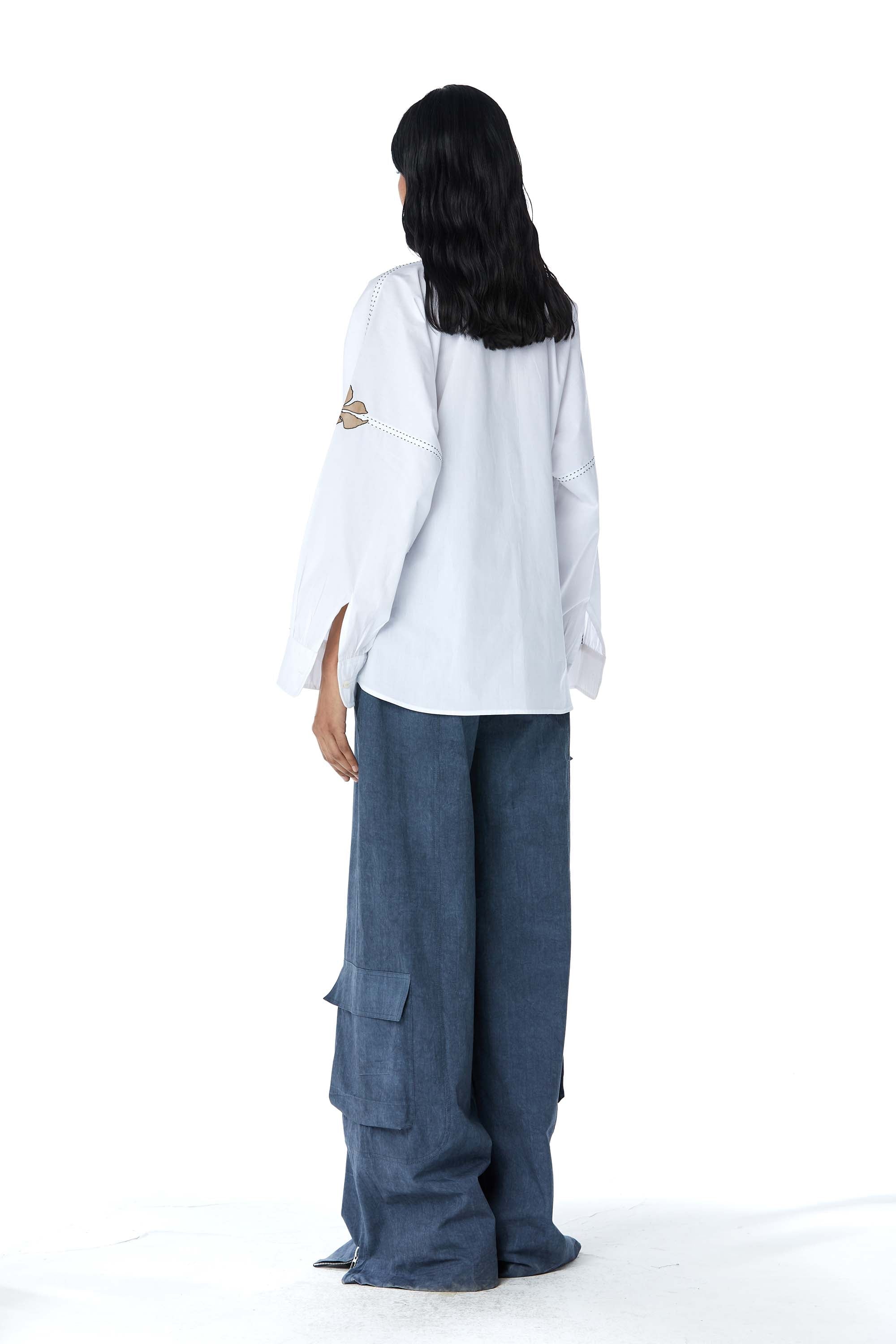 ‘ZYLA’ Appliquè Shirt - Kanika Goyal Label