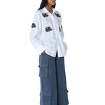 ‘ZYLA’ Appliquè Shirt - Kanika Goyal Label