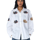‘ZYLA’ Appliquè Shirt - Kanika Goyal Label