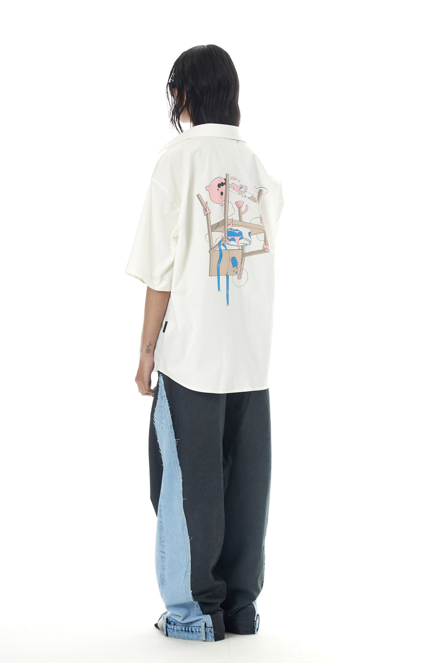 'Agrestal Mind' Half Sleeve Shirt - Kanika Goyal Label