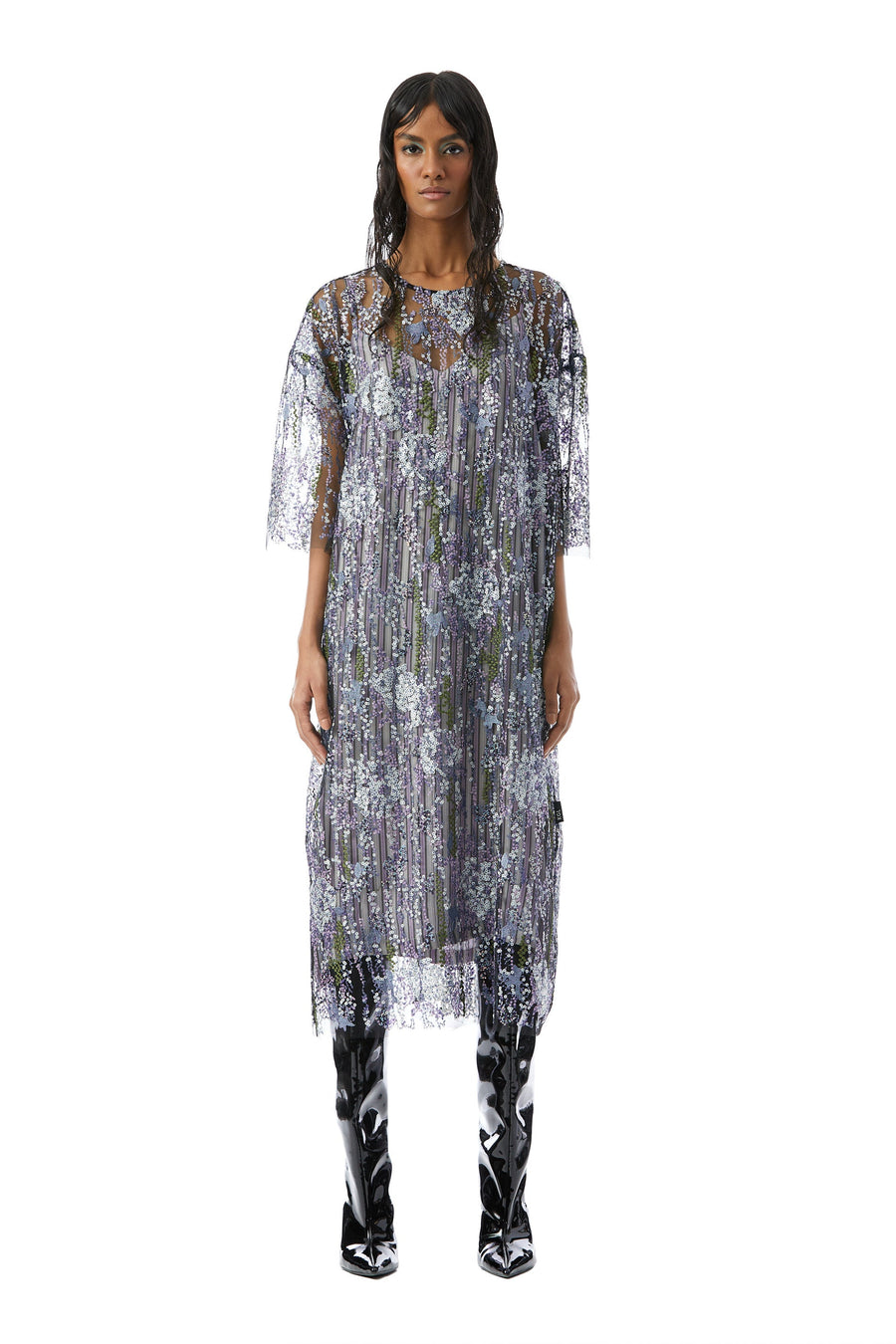 'Ametrine' Embellished Dress - Kanika Goyal Label