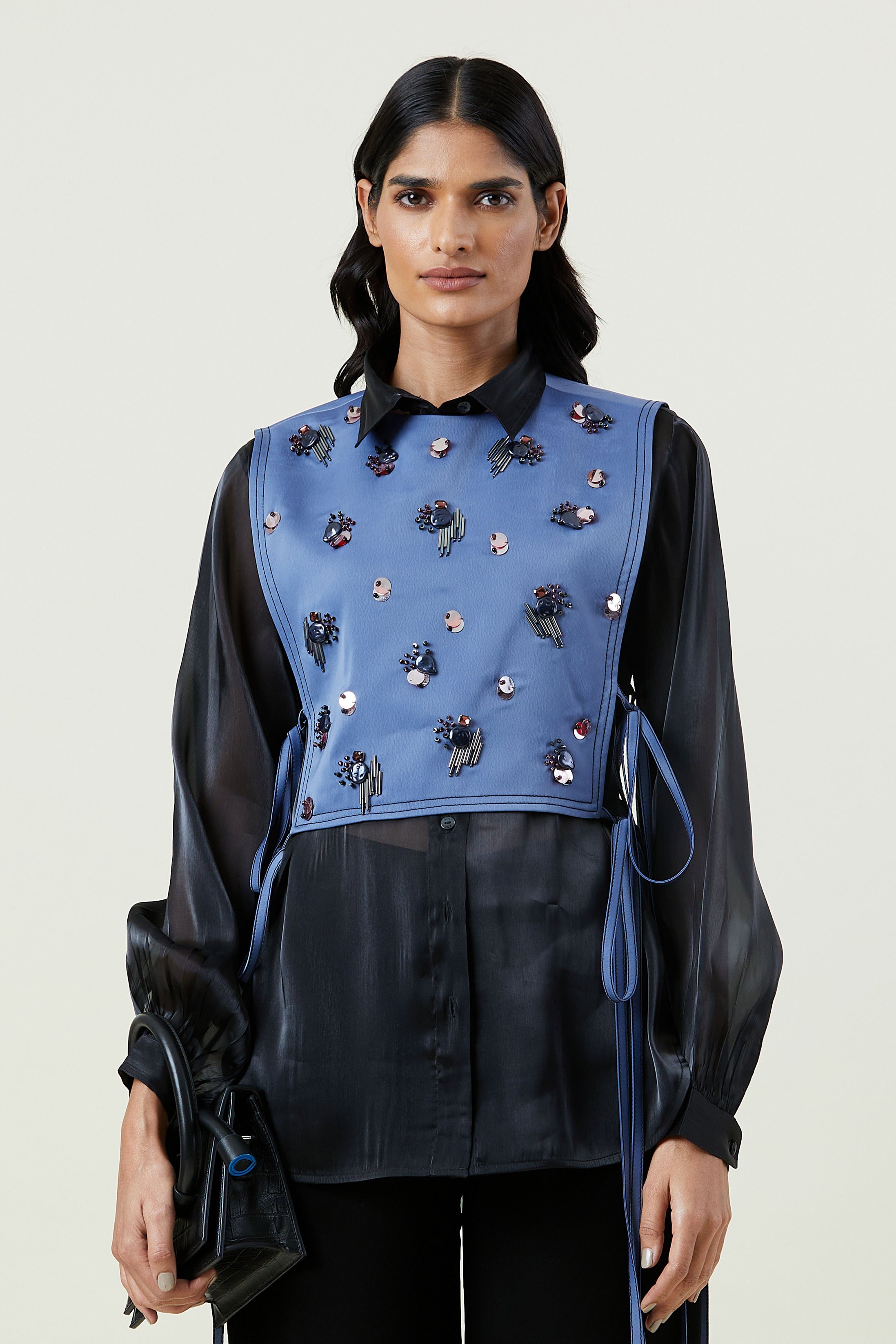 ELLA' EMBELLISHED BIB - Kanika Goyal Label