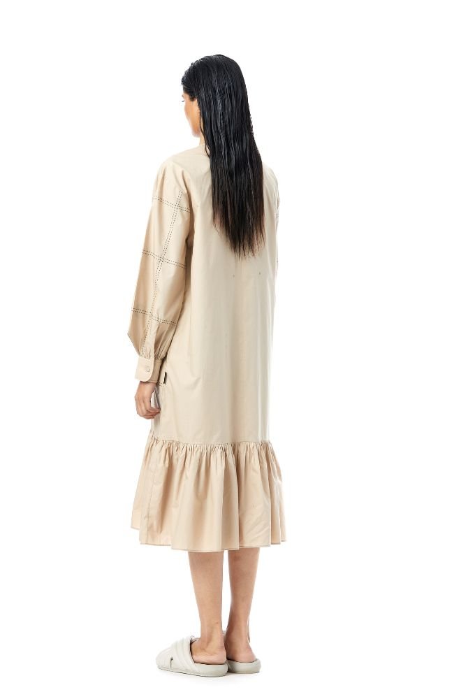'Elysia' Embellished Ruffle Dress - Kanika Goyal Label