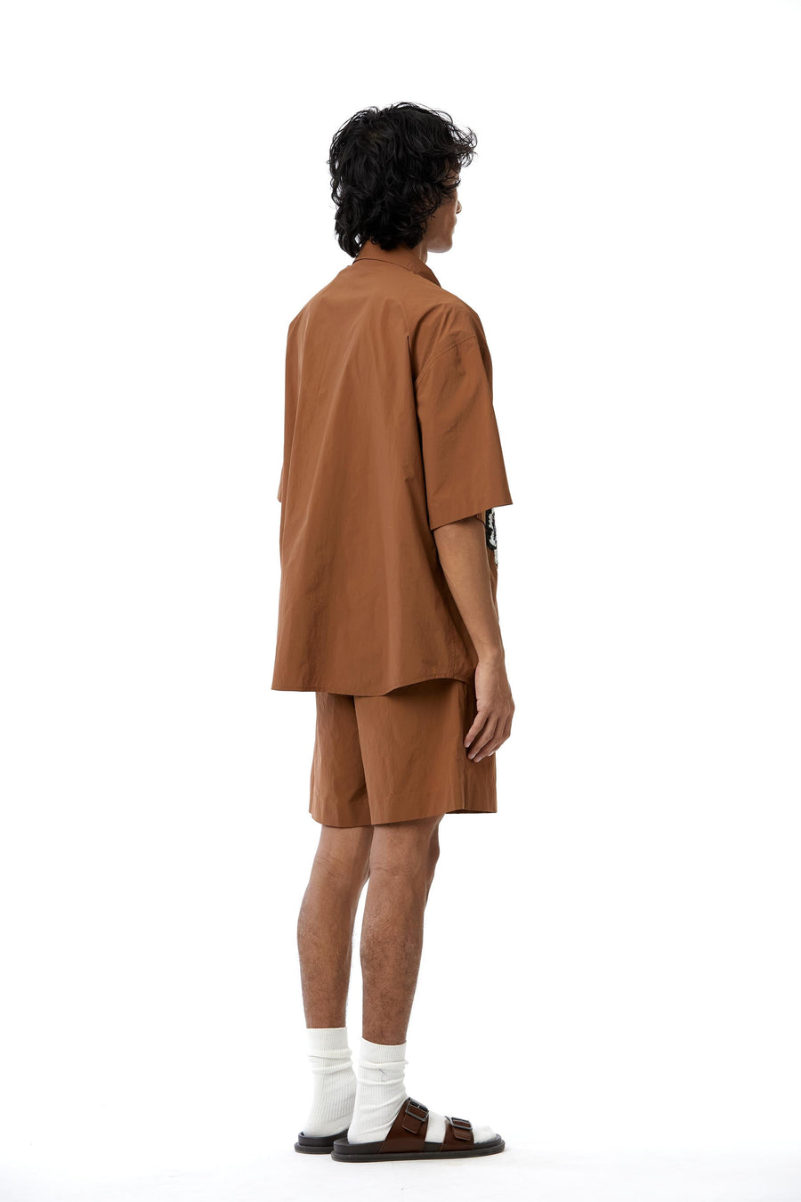 Full sleeves Pixel flower scattter shirt matching shorts - Kanika Goyal Label