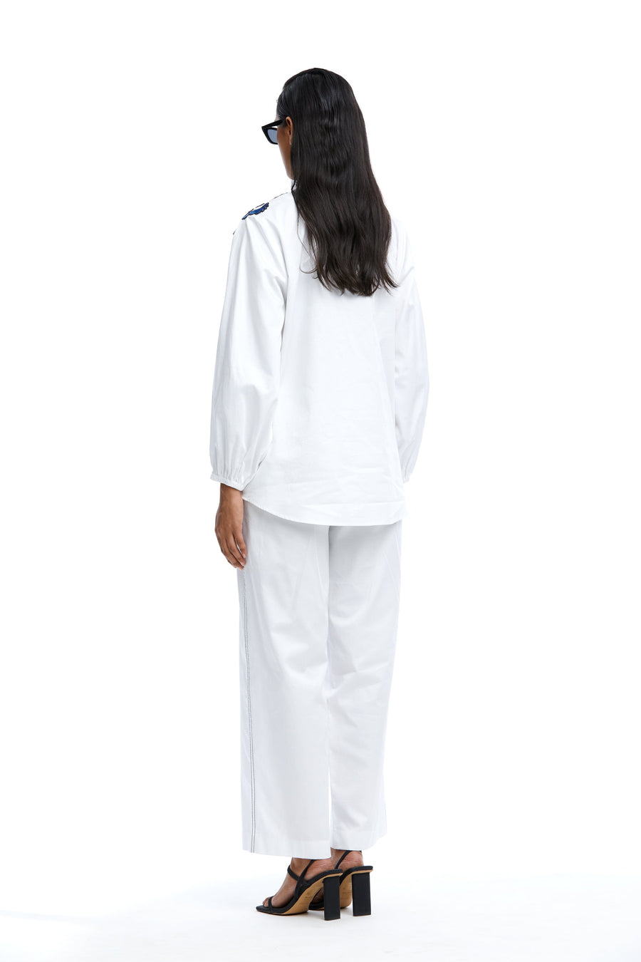 'Nova' Embellished Wrap Shirt - Kanika Goyal Label