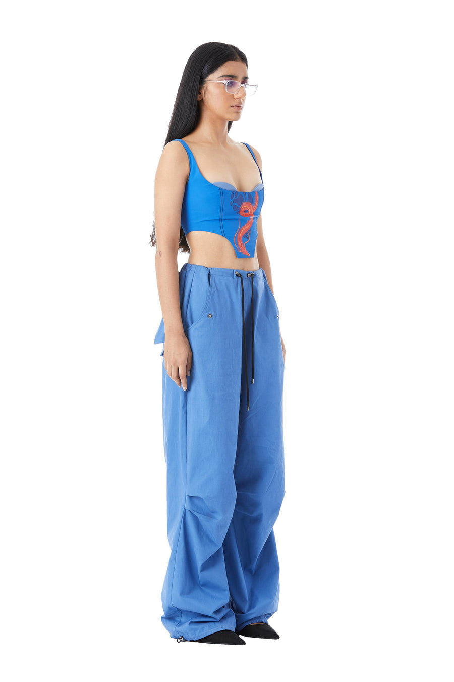 Oversized Pants with Double-Pleated Detail - Kanika Goyal Label