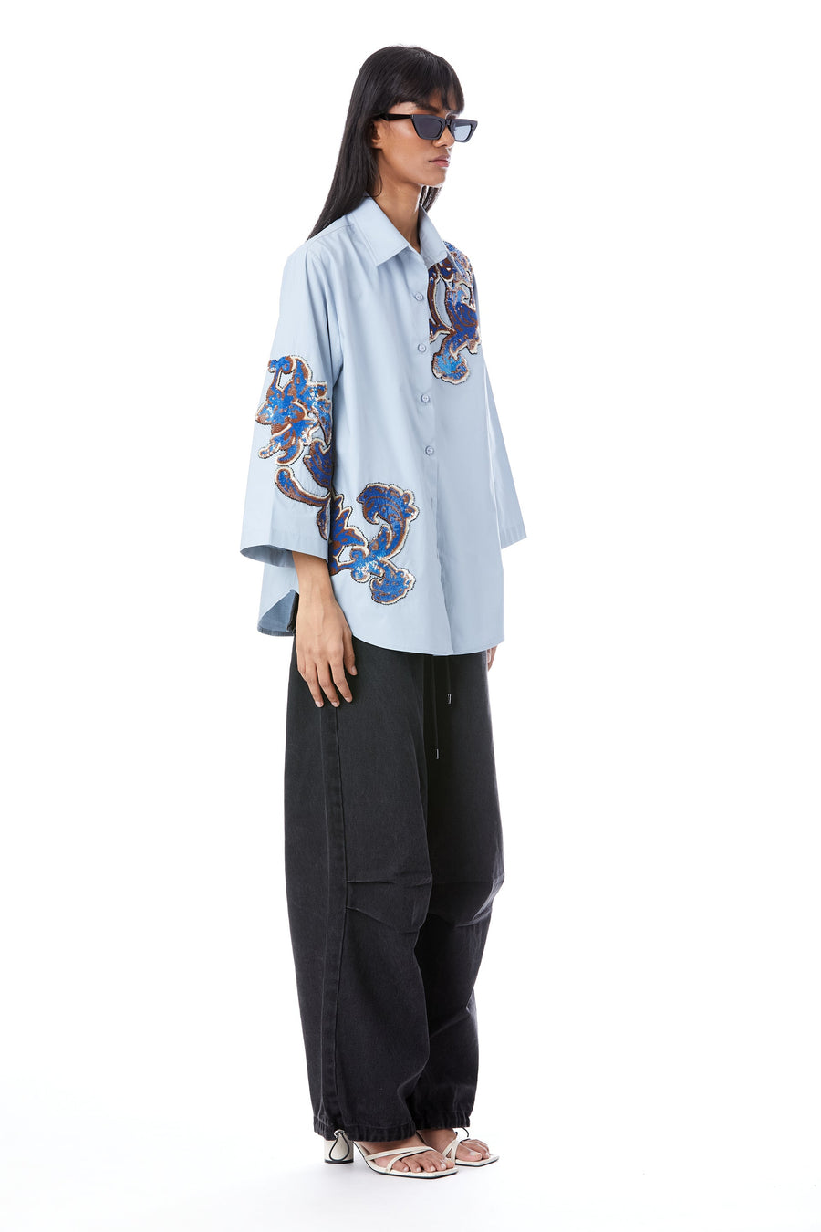 'Renaissance' Hand-Embellished Shirt - Kanika Goyal Label