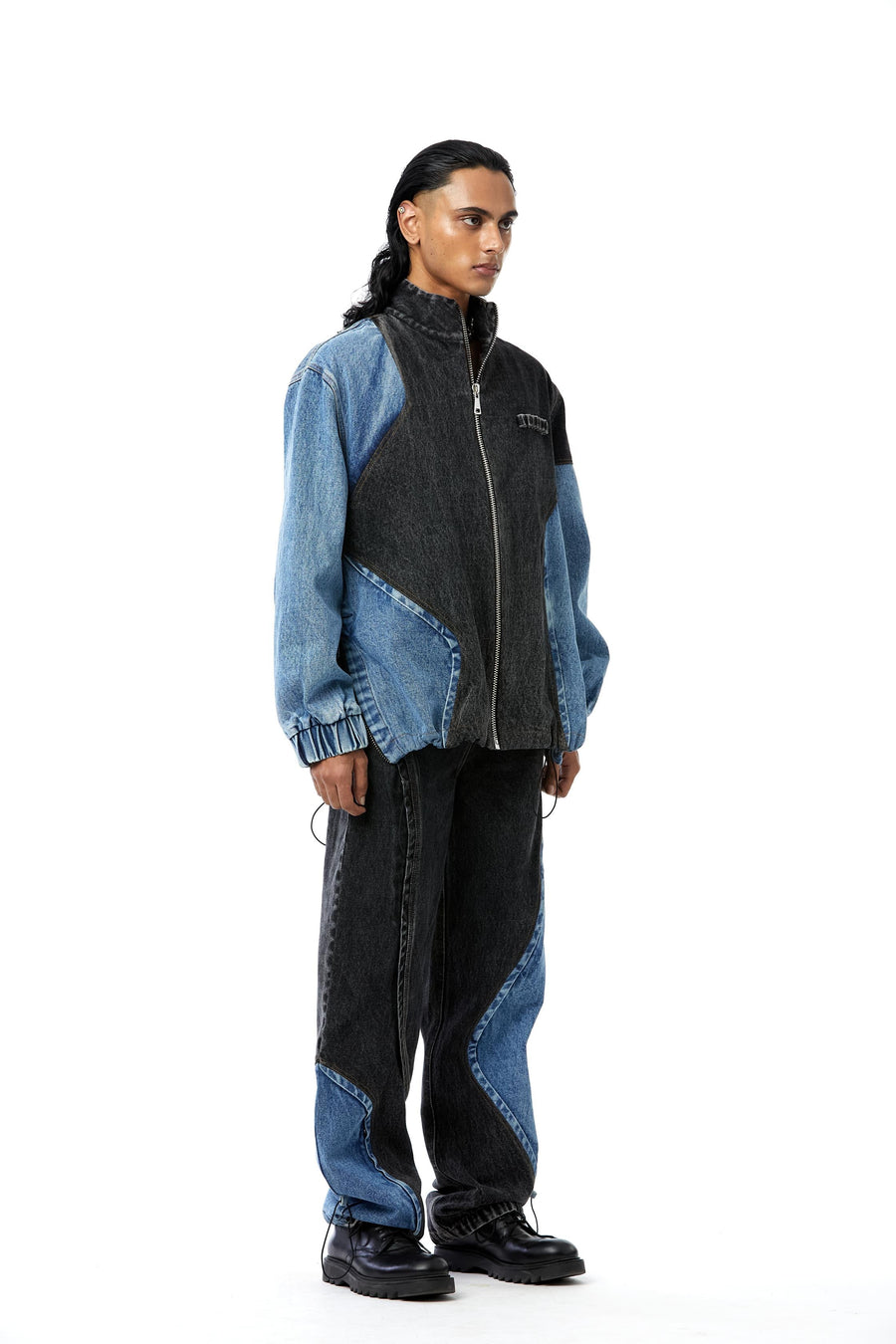 Buy LONGBIDA Jean Jacket for Men Slim Fit Casual Two-tone Panelled Denim  Jacket…, Yellow Red, Medium at Amazon.in