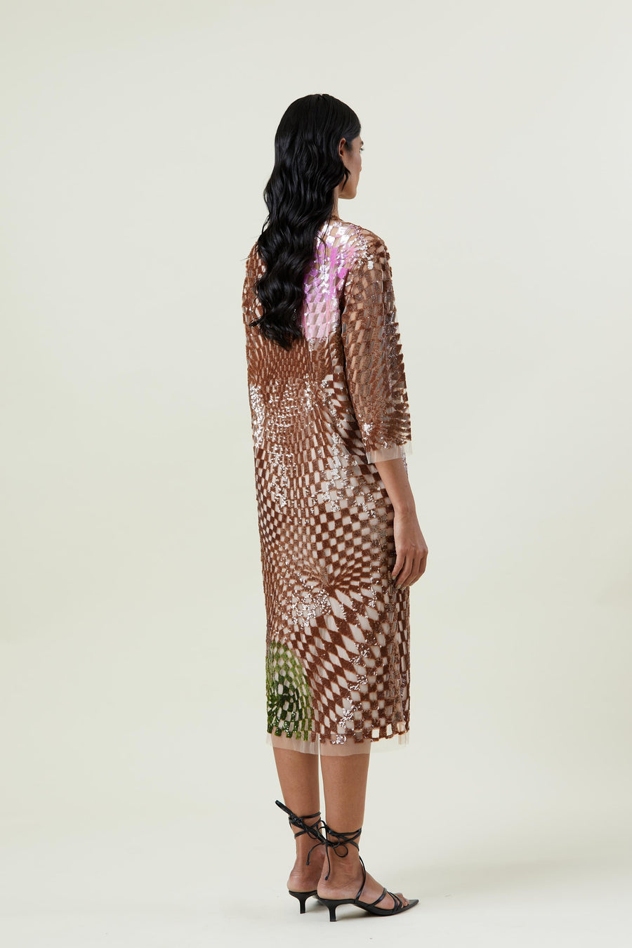 'WARPED MATTER' EMBELLISHED DRESS - Kanika Goyal Label