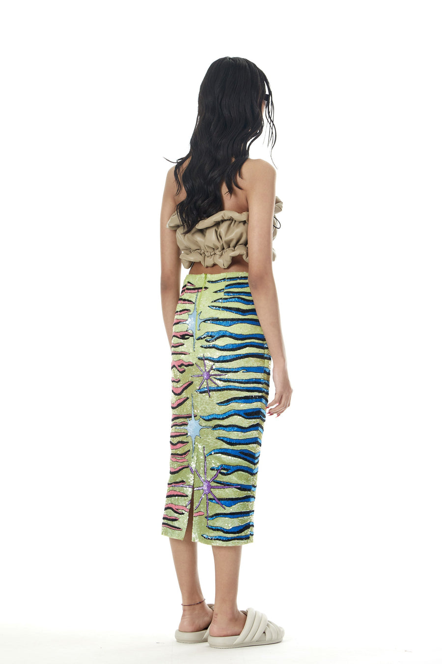 'Wild Odyssey' Hand Embellished Skirt - Kanika Goyal Label
